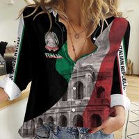 Italian Republic The Pantheon Women Casual Shirt Emblema della Repubblica Italiana LT17 - Wonder Print Shop