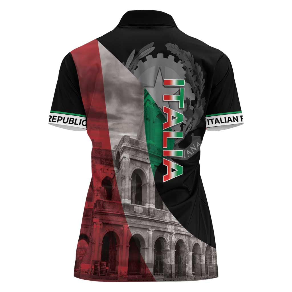 Italian Republic The Pantheon Women Polo Shirt Emblema della Repubblica Italiana LT17 - Wonder Print Shop