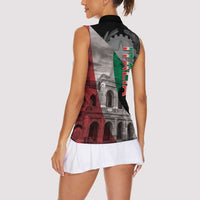 Italian Republic The Pantheon Women Sleeveless Polo Shirt Emblema della Repubblica Italiana LT17 - Wonder Print Shop