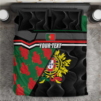 Personalized Portugal Coat of Arms with Carnation Bedding Set Portuguese Bandeira Verde-Rubra