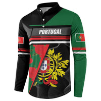 Personalized Portugal Coat of Arms with Carnation Button Sweatshirt Portuguese Bandeira Verde-Rubra