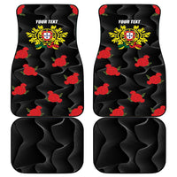 Personalized Portugal Coat of Arms with Carnation Car Mats Portuguese Bandeira Verde-Rubra