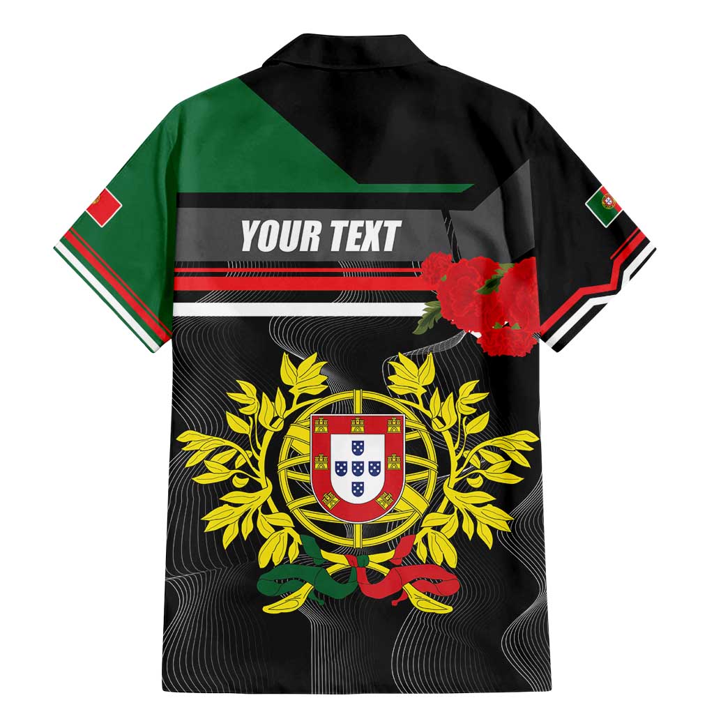 Personalized Portugal Coat of Arms with Carnation Family Matching Mermaid Dress and Hawaiian Shirt Portuguese Bandeira Verde-Rubra