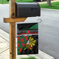 Personalized Portugal Coat of Arms with Carnation Garden Flag Portuguese Bandeira Verde-Rubra