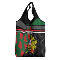 Personalized Portugal Coat of Arms with Carnation Grocery Bag Portuguese Bandeira Verde-Rubra