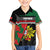 Personalized Portugal Coat of Arms with Carnation Kid Hawaiian Shirt Portuguese Bandeira Verde-Rubra