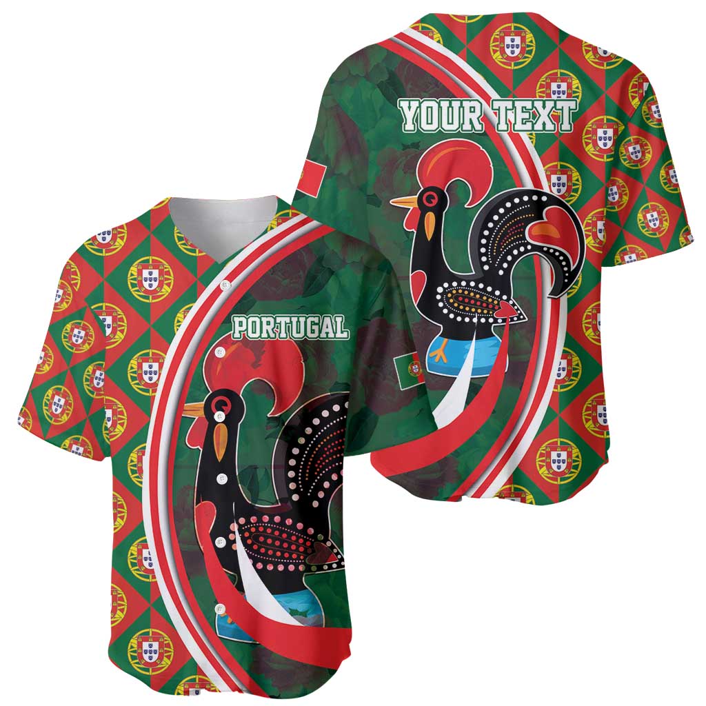 Personalized Portugal Rooster of Barcelos Baseball Jersey Portuguese Flag