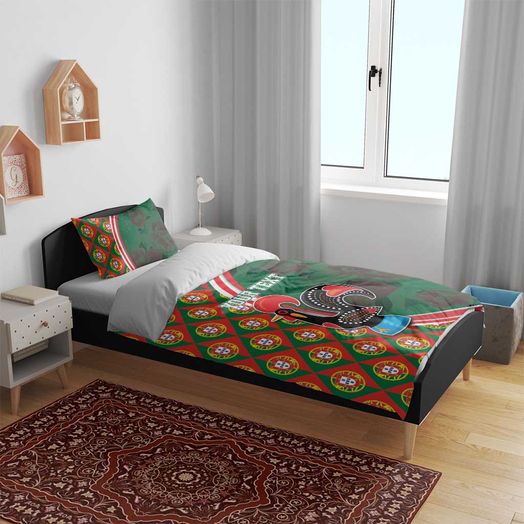 Personalized Portugal Rooster of Barcelos Bedding Set Portuguese Flag