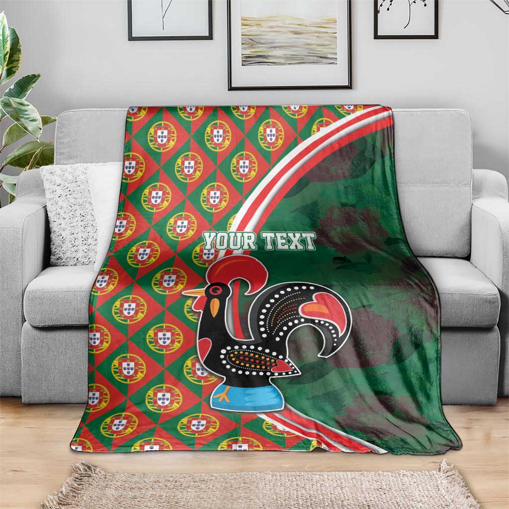 Personalized Portugal Rooster of Barcelos Blanket Portuguese Flag