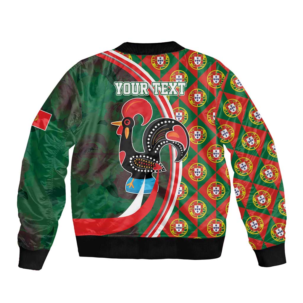 Personalized Portugal Rooster of Barcelos Bomber Jacket Portuguese Flag