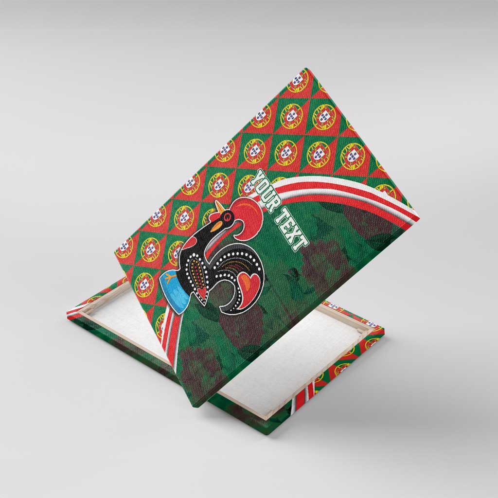 Personalized Portugal Rooster of Barcelos Canvas Wall Art Portuguese Flag