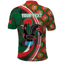 Personalized Portugal Rooster of Barcelos Polo Shirt Portuguese Flag