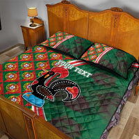 Personalized Portugal Rooster of Barcelos Quilt Bed Set Portuguese Flag
