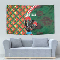 Personalized Portugal Rooster of Barcelos Tapestry Portuguese Flag