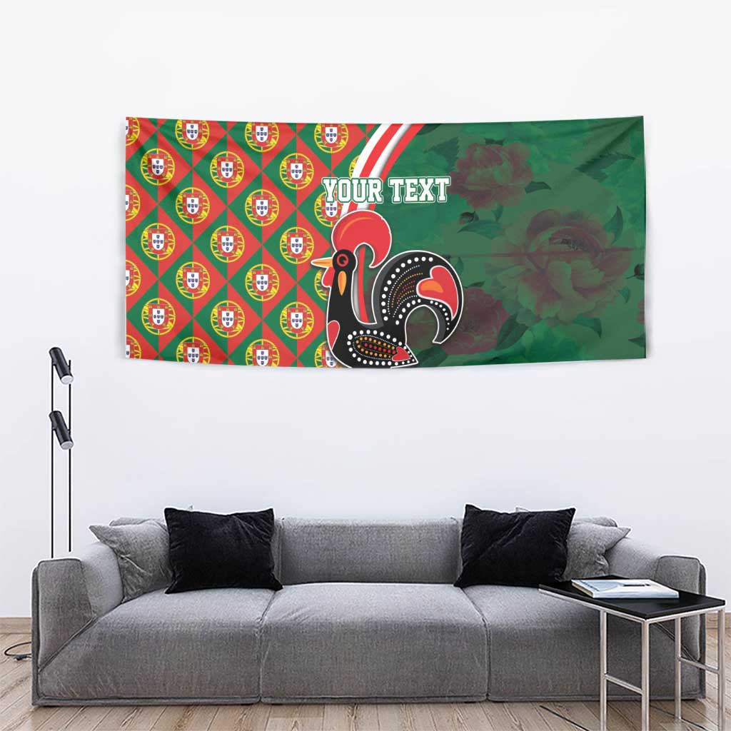 Personalized Portugal Rooster of Barcelos Tapestry Portuguese Flag