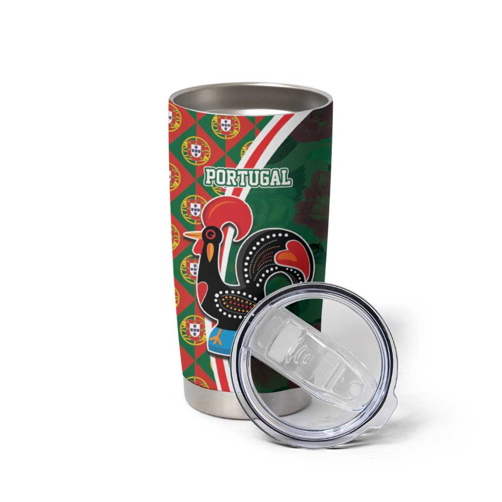 Personalized Portugal Rooster of Barcelos Tumbler Cup Portuguese Flag