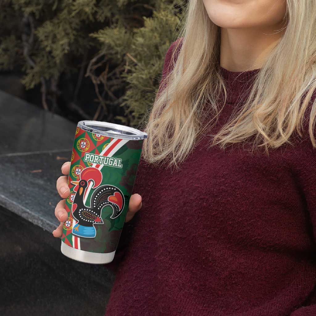 Personalized Portugal Rooster of Barcelos Tumbler Cup Portuguese Flag