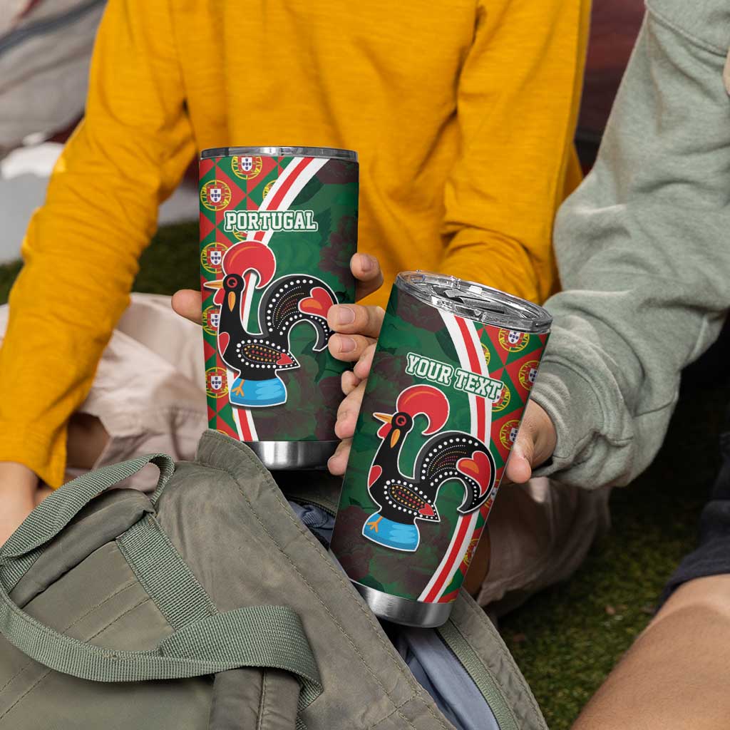 Personalized Portugal Rooster of Barcelos Tumbler Cup Portuguese Flag