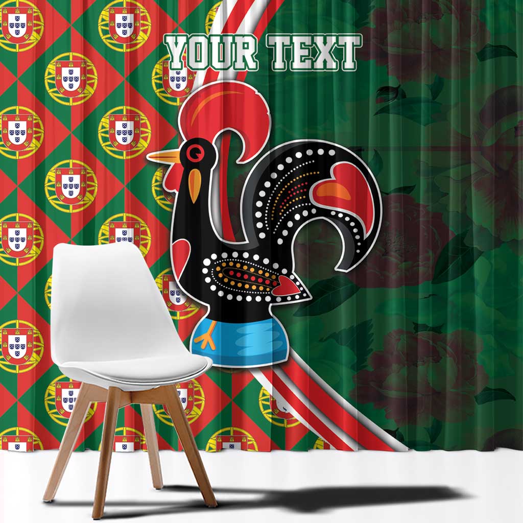 Personalized Portugal Rooster of Barcelos Window Curtain Portuguese Flag