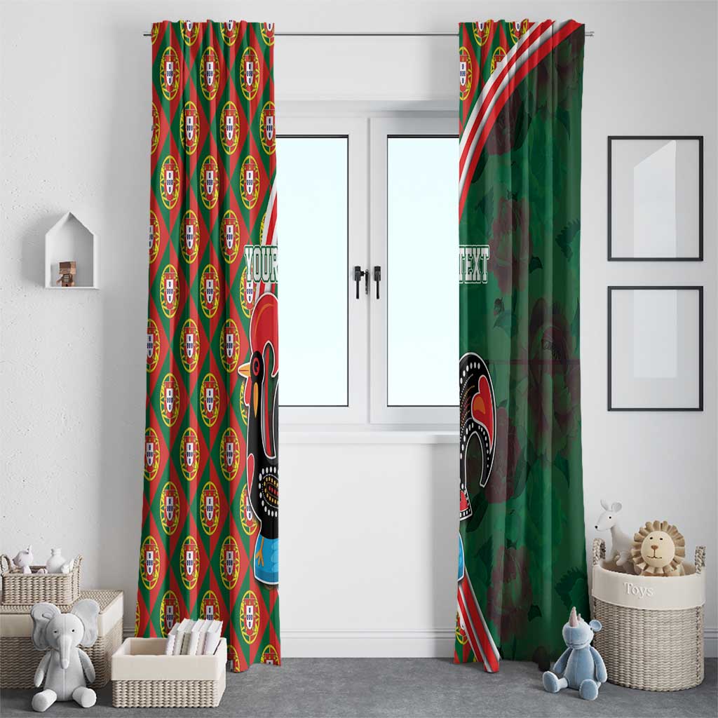 Personalized Portugal Rooster of Barcelos Window Curtain Portuguese Flag