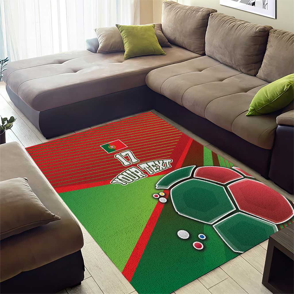 Custom Portugal Football Go Champions Area Rug Sporty Style