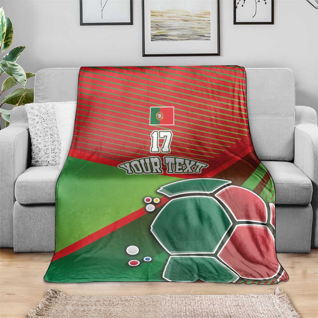 Custom Portugal Football Go Champions Blanket Sporty Style
