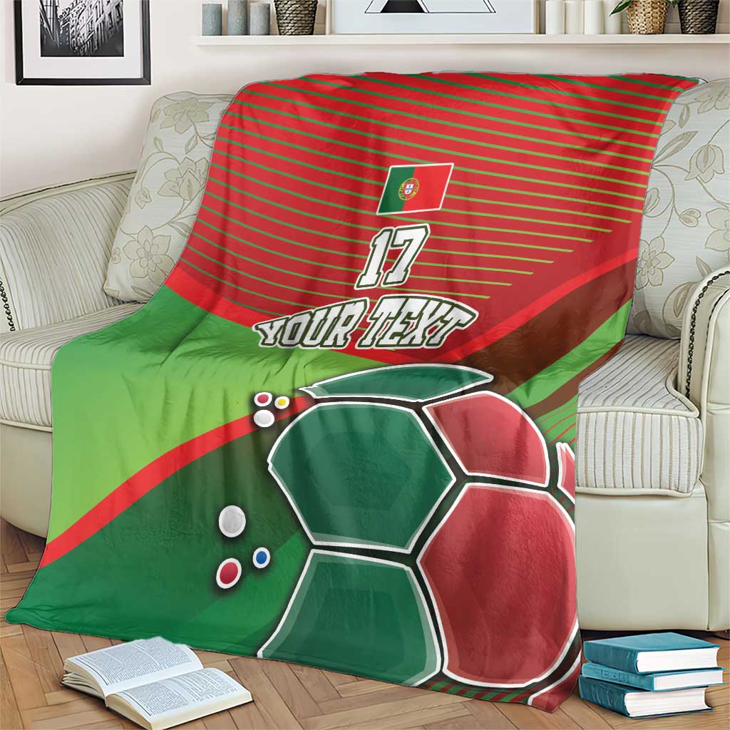 Custom Portugal Football Go Champions Blanket Sporty Style