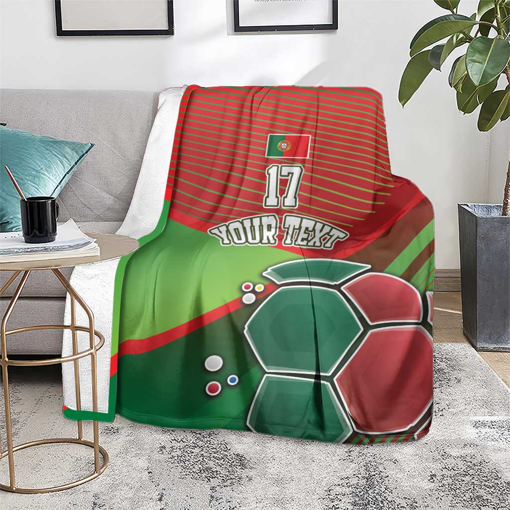 Custom Portugal Football Go Champions Blanket Sporty Style