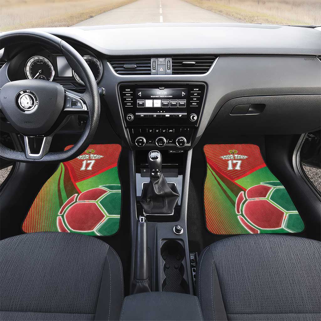 Custom Portugal Football Go Champions Car Mats Sporty Style