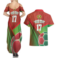 Custom Portugal Football Go Champions Couples Matching Summer Maxi Dress and Hawaiian Shirt Sporty Style