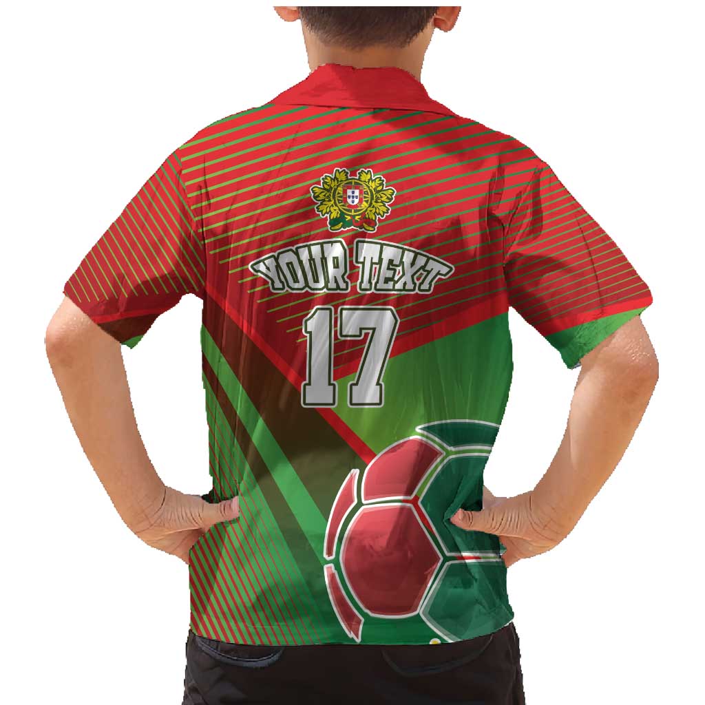 Custom Portugal Football Go Champions Family Matching Mermaid Dress and Hawaiian Shirt Sporty Style