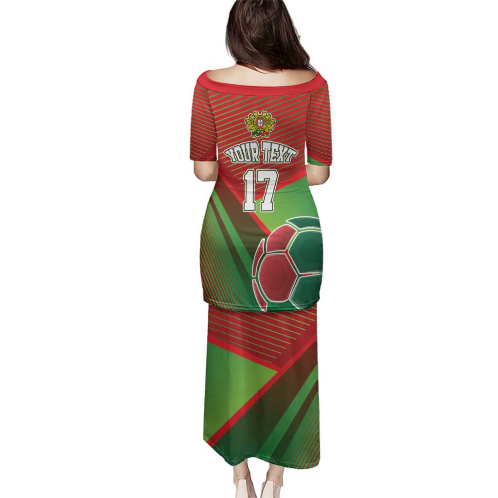 Custom Portugal Football Go Champions Family Matching Puletasi and Hawaiian Shirt Sporty Style