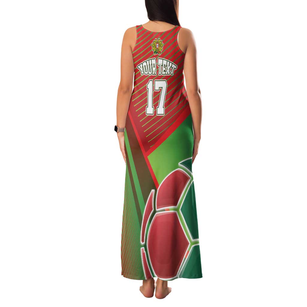 Custom Portugal Football Go Champions Family Matching Tank Maxi Dress and Hawaiian Shirt Sporty Style