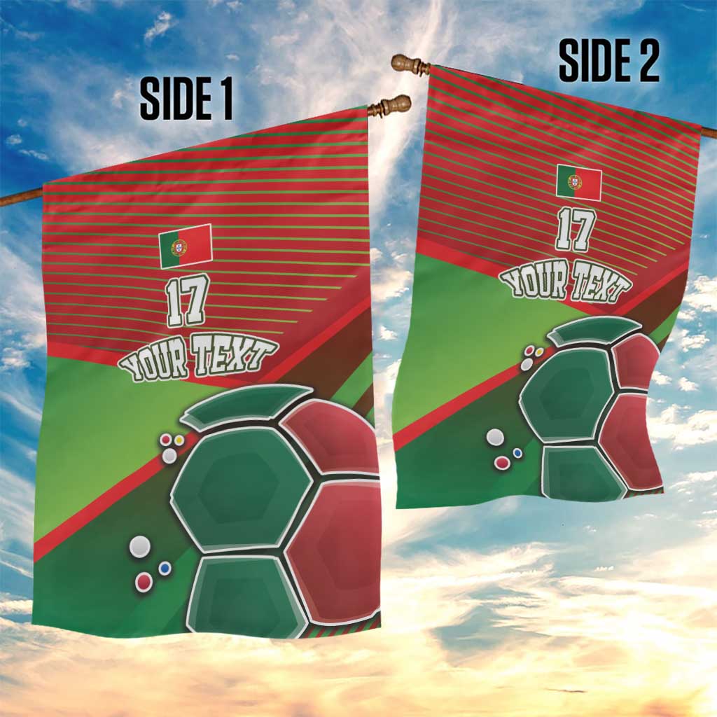 Custom Portugal Football Go Champions Garden Flag Sporty Style