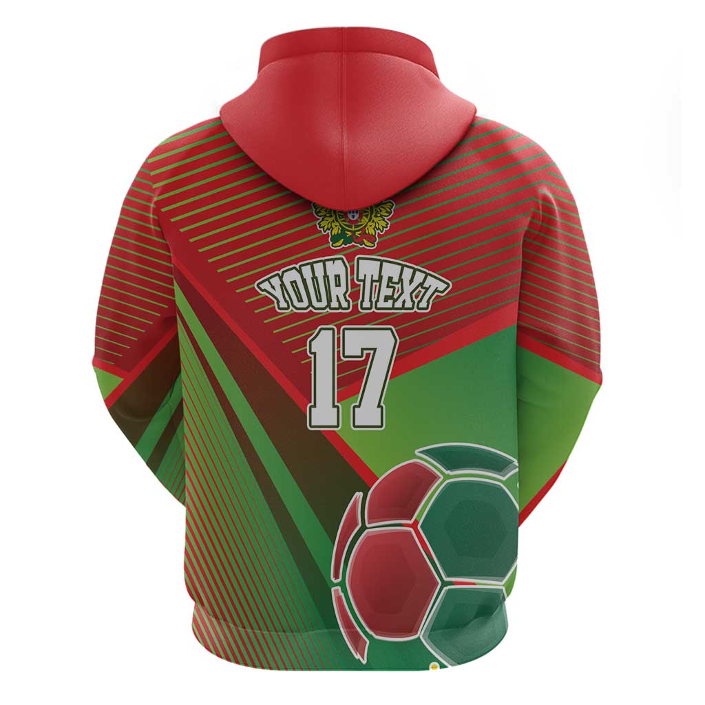 Custom Portugal Football Go Champions Hoodie Sporty Style