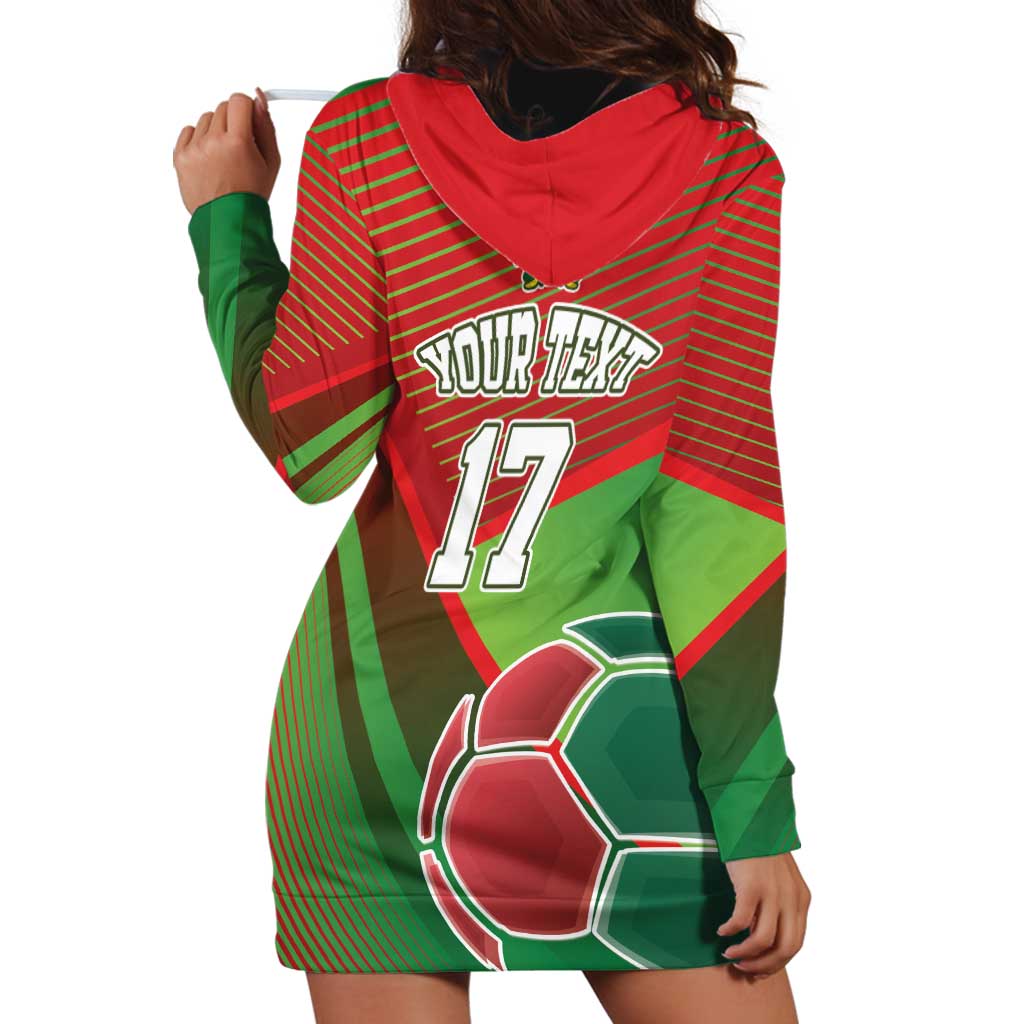 Custom Portugal Football Go Champions Hoodie Dress Sporty Style