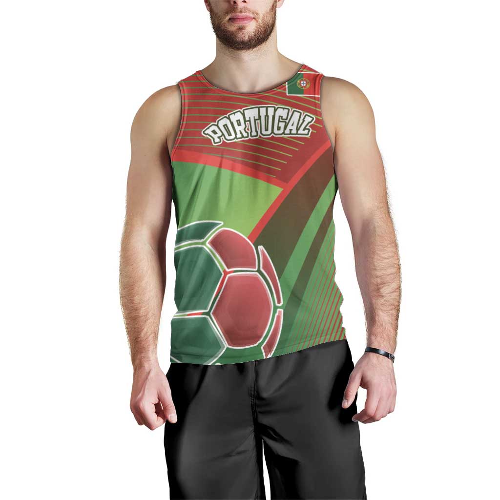 Custom Portugal Football Go Champions Men Tank Top Sporty Style