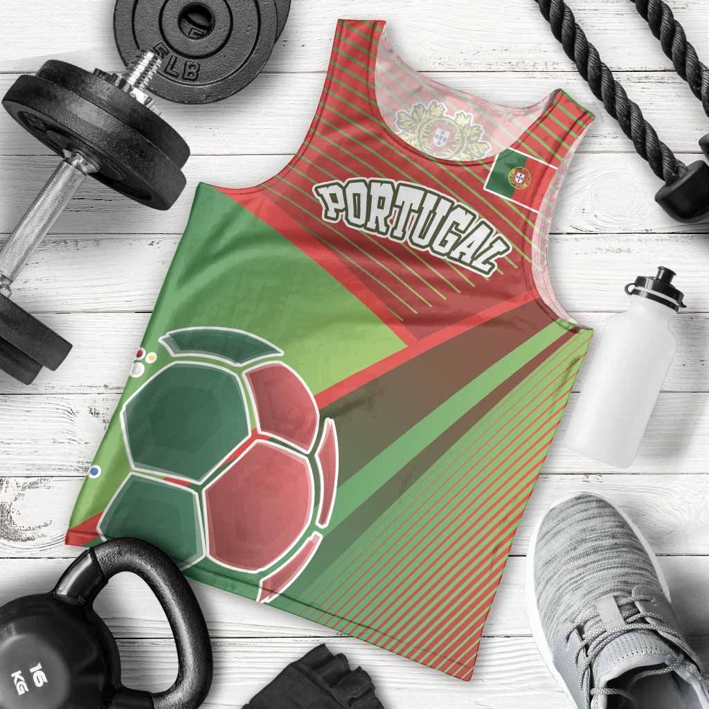 Custom Portugal Football Go Champions Men Tank Top Sporty Style