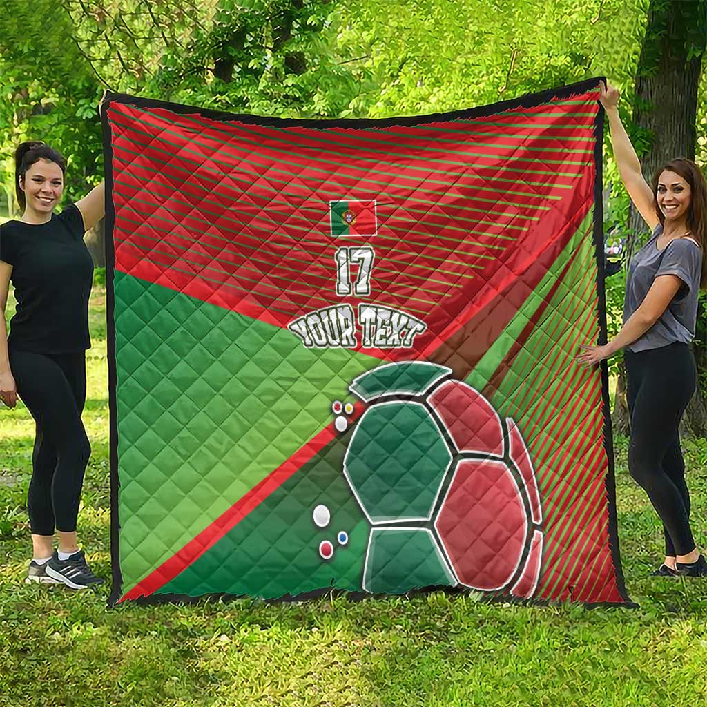 Custom Portugal Football Go Champions Quilt Sporty Style