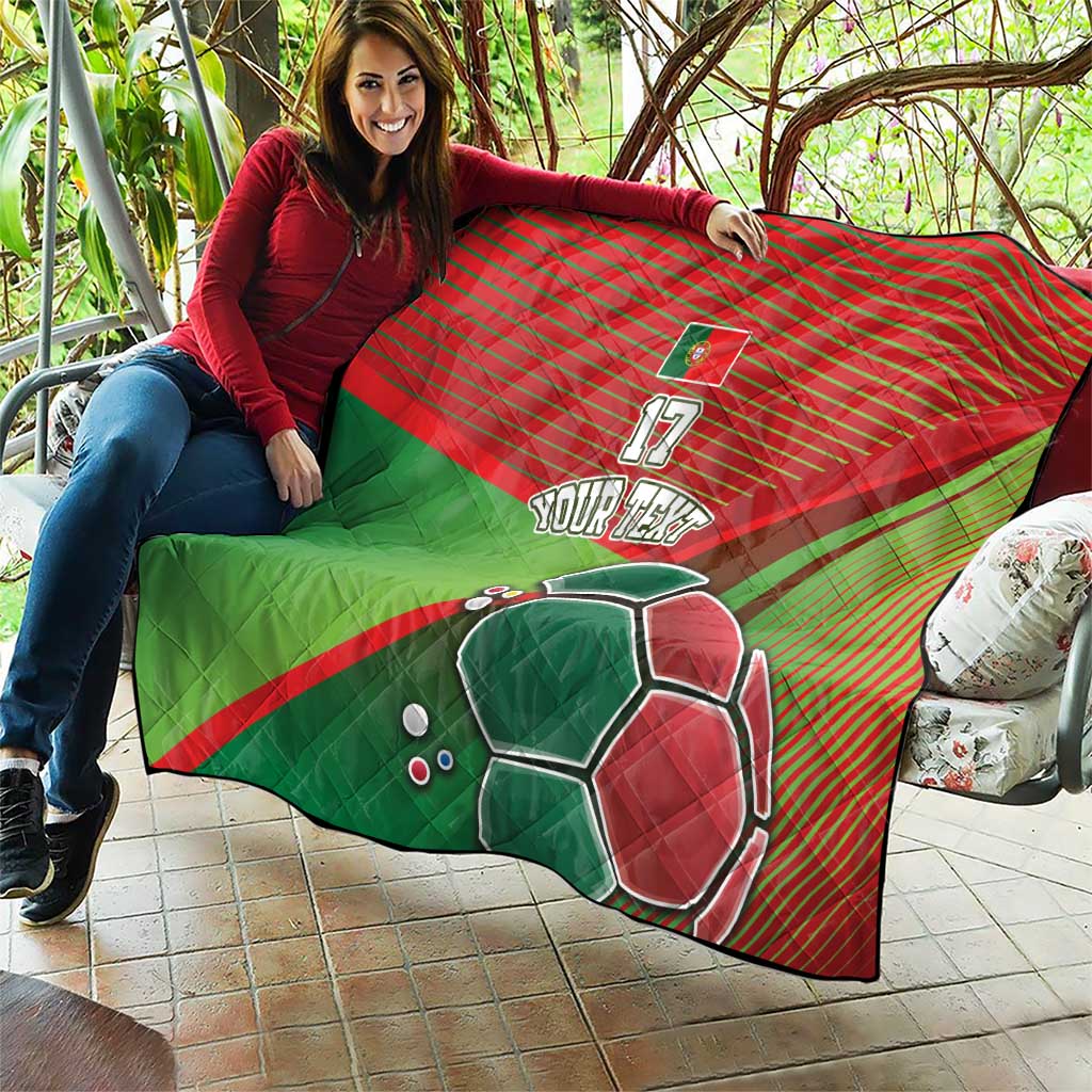 Custom Portugal Football Go Champions Quilt Sporty Style
