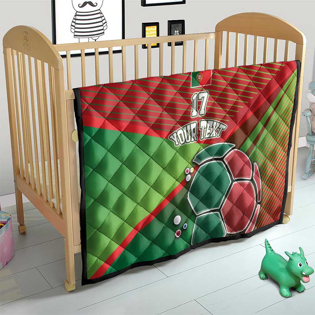 Custom Portugal Football Go Champions Quilt Sporty Style