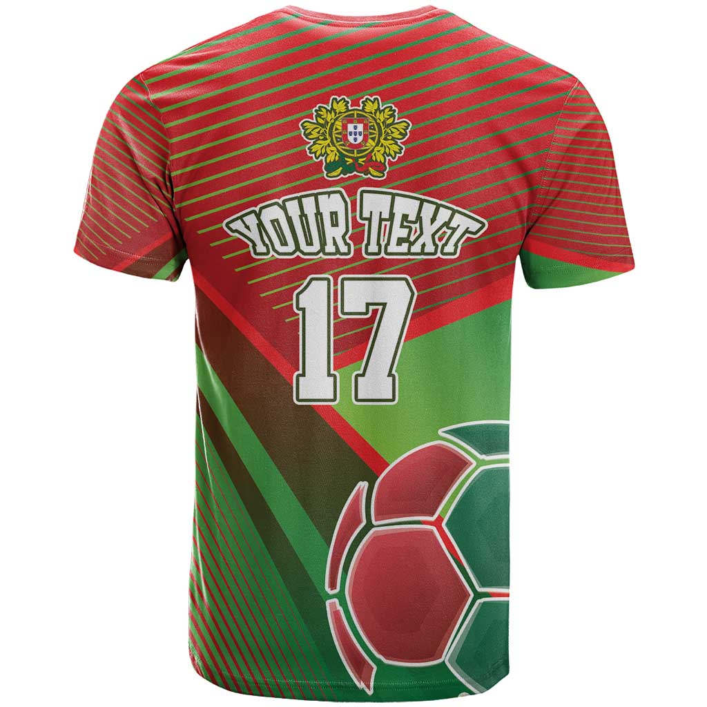 Custom Portugal Football Go Champions T Shirt Sporty Style