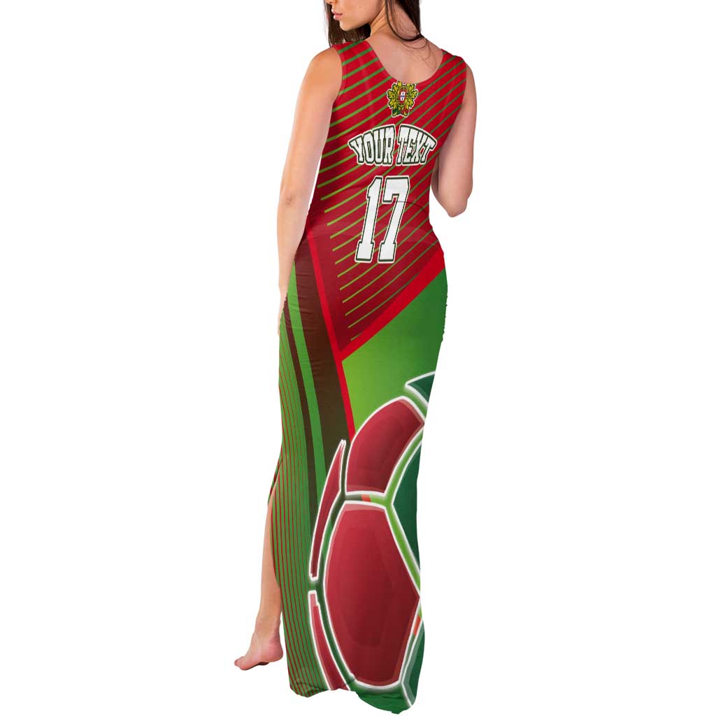 Custom Portugal Football Go Champions Tank Maxi Dress Sporty Style