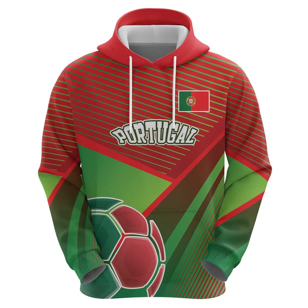 Custom Portugal Football Go Champions Zip Hoodie Sporty Style