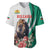Personalized Bulgaria Coat of Arms Baseball Jersey A Crowned Golden Lion with Rose