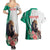 Personalized Bulgaria Coat of Arms Couples Matching Summer Maxi Dress and Hawaiian Shirt A Crowned Golden Lion with Rose