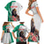 Personalized Bulgaria Coat of Arms Family Matching Short Sleeve Bodycon Dress and Hawaiian Shirt A Crowned Golden Lion with Rose