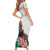 Personalized Bulgaria Coat of Arms Family Matching Short Sleeve Bodycon Dress and Hawaiian Shirt A Crowned Golden Lion with Rose