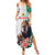 Personalized Bulgaria Coat of Arms Family Matching Summer Maxi Dress and Hawaiian Shirt A Crowned Golden Lion with Rose