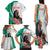 Personalized Bulgaria Coat of Arms Family Matching Tank Maxi Dress and Hawaiian Shirt A Crowned Golden Lion with Rose